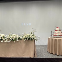 ＴＩＡＤ，オートグラフ　コレクション（ティアド オートグラフ コレクション）の画像｜メインテーブルとウェディングケーキ