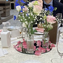 ザ・リバーサイドテラス広島ツリーズスクエアの画像｜ゲストテーブル装花