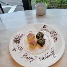 東京　九段会館テラス（登録有形文化財）の画像｜試食でのデザートプレート！どっちもおいしかった！