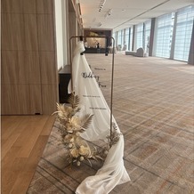 ヒルトン広島の画像｜入場前のイメージ装飾
装飾は自由で机や棚なども貸してくれる