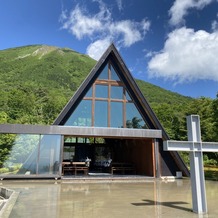 天空の桝水高原教会の画像