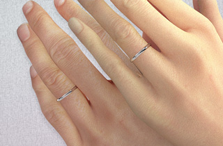 幅で印象が変わる 結婚指輪の リング幅の特徴 結婚指輪 婚約指輪
