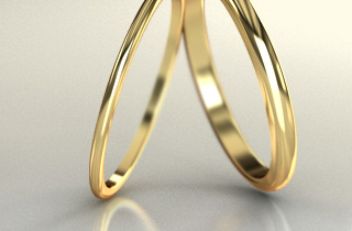 カジュアルな印象の結婚指輪のデザイン！極細・繊細リング