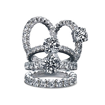 ダイヤモンド専門店　ＫＡＯＫＩ（カオキ）：シンプル～多量のダイヤ、大きいダイヤがついたものまで、高級感のある指輪を多数取り扱う