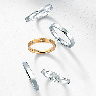 銀座ダイヤモンドシライシ：【アノリュー】A only U【あなただけのもの】ふたりで自由に組み合わせることが出来る結婚指輪
