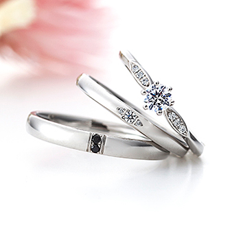 ＥＴＥＲＮＡＬ　ＦＩＲＳＴ　ＤＩＡＭＯＮＤ（エターナル　ファーストダイヤモンド）：『Pensee/ポンゼ』結婚指輪 lady's Pt950（122,000円）これから歩む道はずっとふたりの思い出