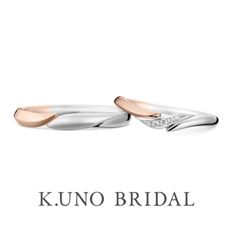 NEW 【アフィニタ】ラインが異なっていてもお揃い感のある結婚指輪（コンビ）｜K.UNO BRIDAL（ケイウノ ブライダル）｜ゼクシィ