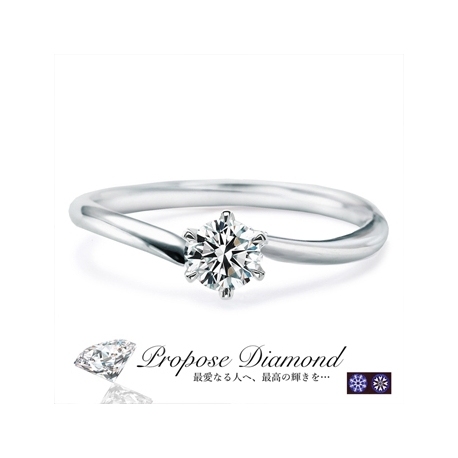 シンプルラインが日常使いに最適☆美しい0.2ctダイヤの婚約指輪が11万5千円！｜美輪宝石｜ゼクシィ