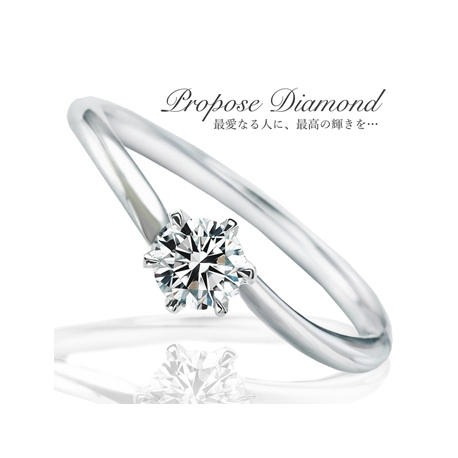 シンプルラインが日常使いに最適☆美しい0.2ctダイヤの婚約指輪が11万5千円！｜美輪宝石｜ゼクシィ