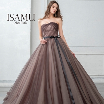 ブライダルＨＩＲＯ（ブライダル　ヒロ）:【ISAMU MORITA】重なり合うチュールが魅力的な大人な雰囲気のドレス