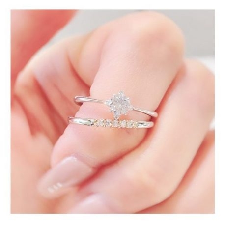 ダイヤの数や素材、表面加工のアレンジ可能なおしゃれリング｜Bridal