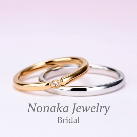 【人気のデザインでお手頃価格の結婚指輪ペア】シンプルで優しい雰囲気