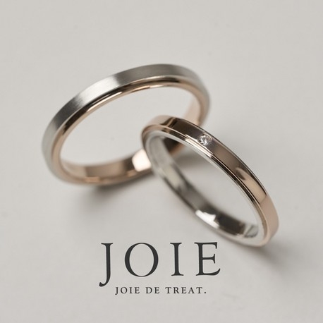 joie de treat プラチナ ハーフエタニティリング ☆新色☆ローズウッド