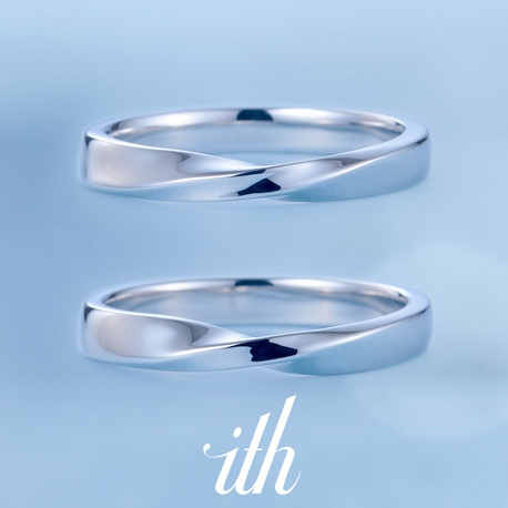 ay0531ma★ プラチナリング　メビウスデザイン 18MA-010】メビウスデザインのプラチナの結婚指輪 [結婚指輪] 鶴