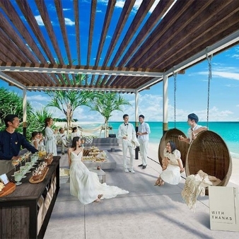 ザ・ギノザリゾート　美らの教会／アールイズ・ウエディング：【大人数プランOK！】ゲストと楽しむ憧れのリゾートウェディング：