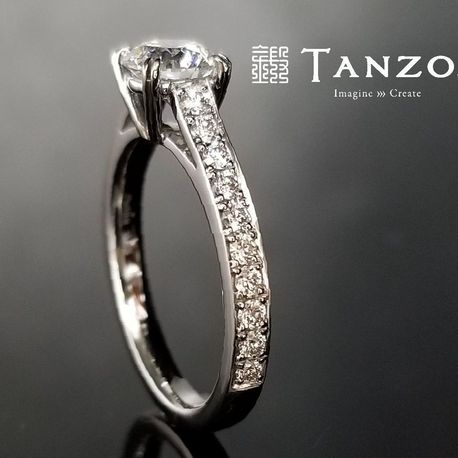 TANZO] ハーフアップのエタニティリング｜TANZO．(鍛造指輪