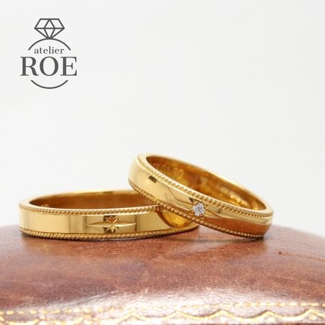 ふたりで作る特別な手作り結婚指輪】純金の結婚指輪｜atelier ROE 