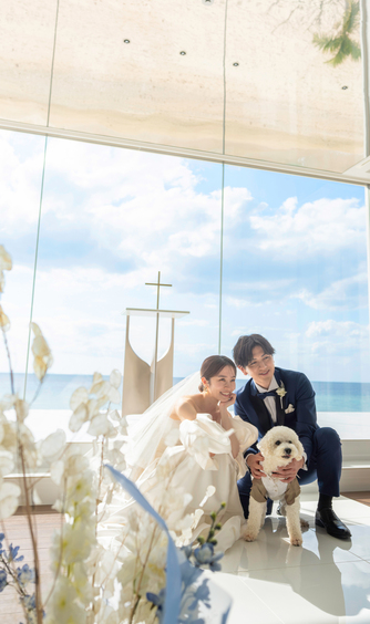 ラソール シー リゾート／チュチュリゾートウエディング：愛犬とのペット婚＆フォトが叶うチャペル