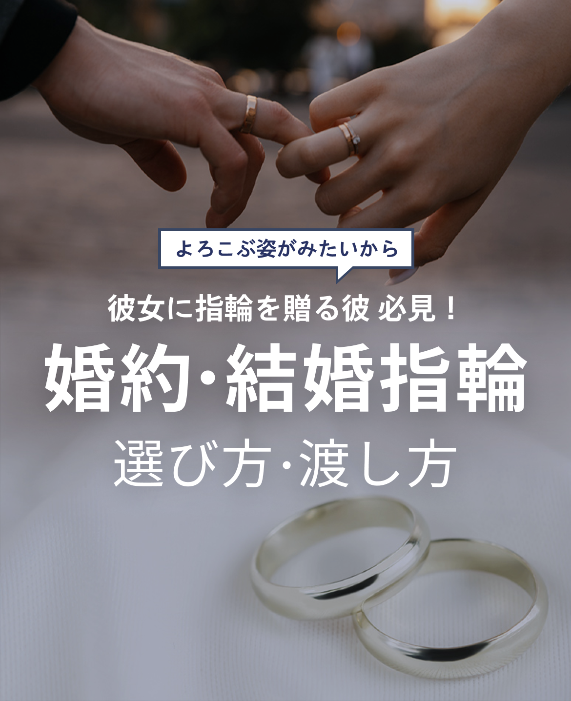 婚約・結婚指輪の選び方・渡し方
