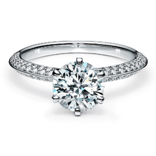 ティファニー セッティング エンゲージメント リング パヴェ ダイヤモンド バンド - Tiffany  Co.（ティファニー）の婚約指輪( エンゲージメントリング)