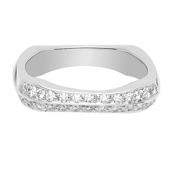クードゥ フードゥル ウエディングリング ハーフパヴェ - FRED（フレッド）の結婚指輪(マリッジリング)｜ゼクシィ