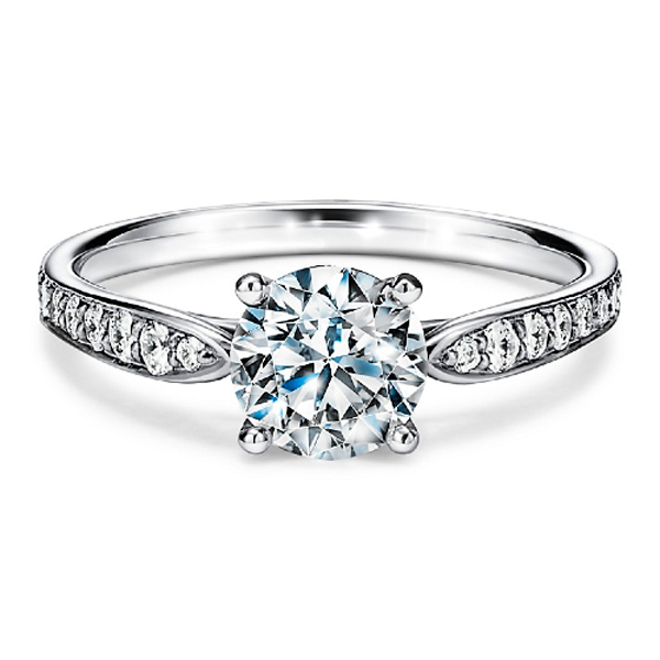 ティファニー ハーモニー ラウンドブリリアント エンゲージメント リング - Tiffany  Co.（ティファニー）の婚約指輪(エンゲージメント リング)