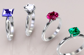 ダイヤモンド以外もあり 婚約指輪を飾る宝石 結婚指輪 婚約指輪 ゼクシィ