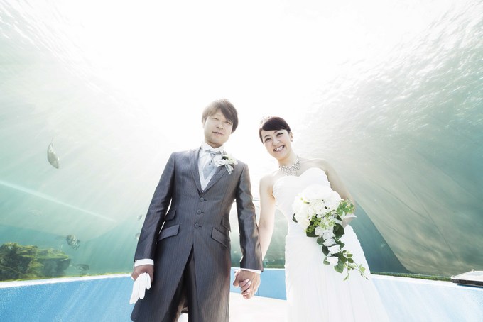 あえの風のプランナーブログ 前撮りで水族館 結婚式場 ウエディング 挙式 ブライダル ゼクシィ