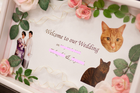 ａｒｔ ｂｅｌｌ ａｎｇｅ 札幌のプランナーブログ 猫ちゃんウェルカムボード 結婚式場 ウエディング 挙式 ブライダル ゼクシィ