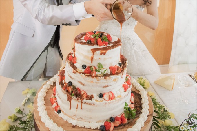 ザ ロイヤルクラシック姫路のプランナーブログ 垂らしこみケーキ 結婚式場 ウエディング 挙式 ブライダル ゼクシィ