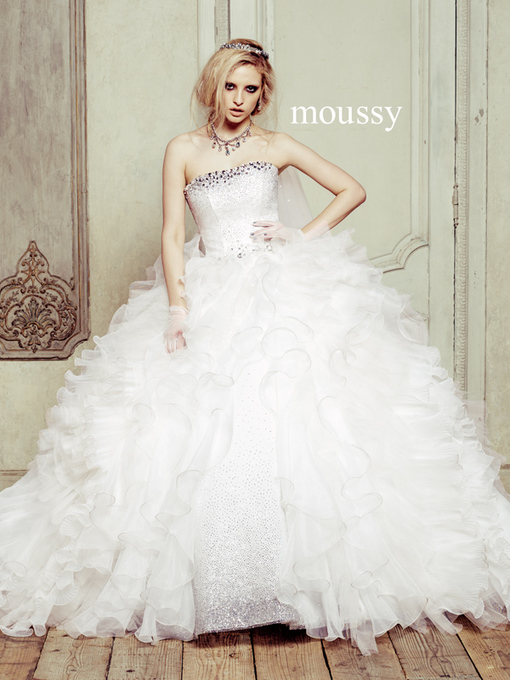 海外花系 ウェディングドレス カラードレス MOUSSY - 通販