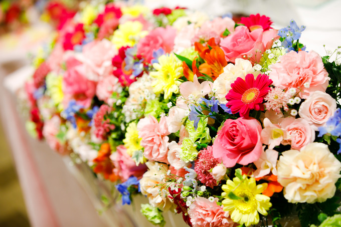 綺麗な結婚式 会場 花 最高の花の画像