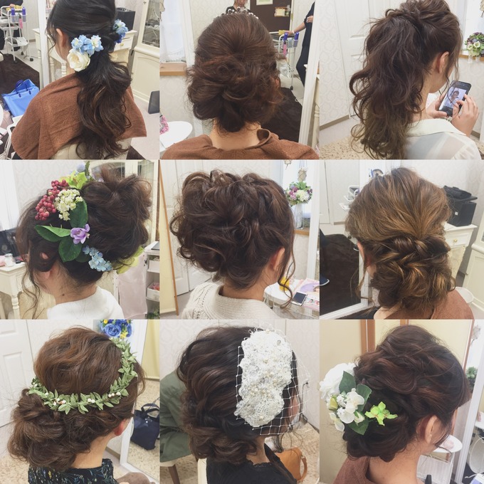 グランシェル岡崎のプランナーブログ ヘアアレンジ特集 結婚式場 ウエディング 挙式 ブライダル ゼクシィ