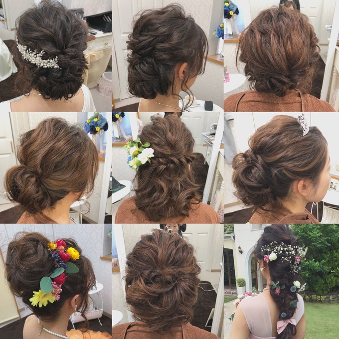 グランシェル岡崎のプランナーブログ ヘアアレンジ特集 結婚式場 ウエディング 挙式 ブライダル ゼクシィ