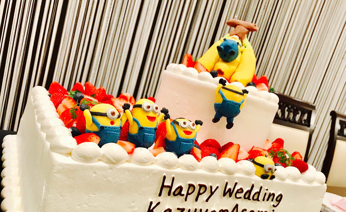 ザ コルトーナ シーサイド台場のプランナーブログ ウエディングケーキ ミニオン 結婚式場 ウエディング 挙式 ブライダル ゼクシィ
