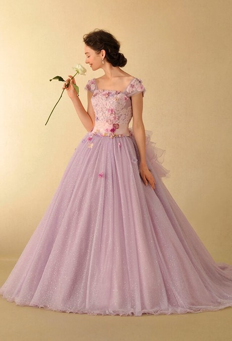 驚くばかりタカミ ブライダル カラー ドレス ピンク 最高の花の画像