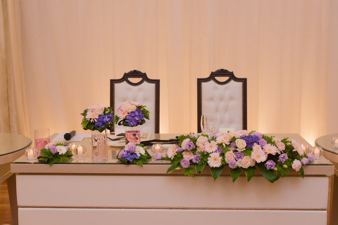 アルシオーネ コート佐野のプランナーブログ メインテーブル装花 結婚式場 ウエディング 挙式 ブライダル ゼクシィ
