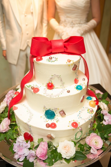 レストランひらまつ レゼルヴのプランナーブログ ウエディング実例 宝石ケーキ 結婚式場 ウエディング 挙式 ブライダル ゼクシィ
