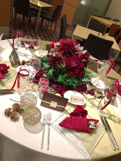 セルリアンタワー東急ホテルのプランナーブログ 15年ラスト のテーブルコーディネートは 結婚 式場 ウエディング 挙式 ブライダル ゼクシィ