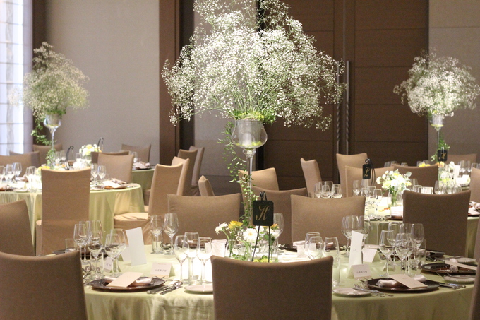 日本平ホテルのプランナーブログ ふわふわ草原風に かすみ草を使って 結婚式場 ウエディング 挙式 ブライダル ゼクシィ