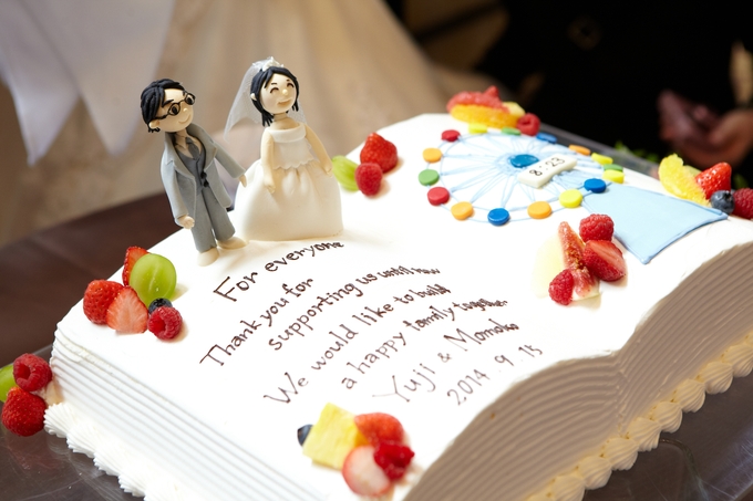 ｔｈｅ ｐｌａｃｅ ｏｆ ｔｏｋｙｏ ザ プレイス オブ トウキョウ のプランナーブログ Book型のウェディングケーキ 結婚式場 ウエディング 挙式 ブライダル ゼクシィ